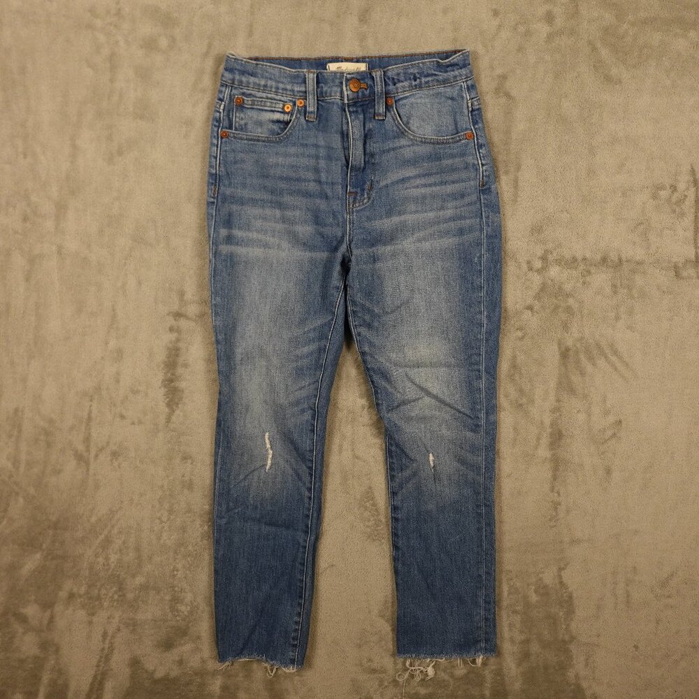 Madewell Jeans The High Rise Slim Crop Boyjean women's 24 blue denim
